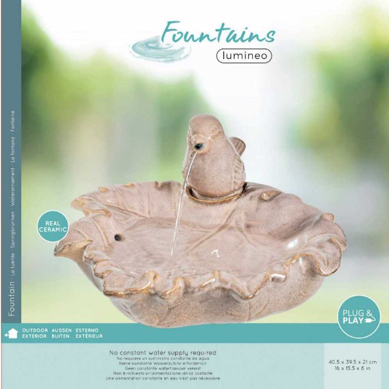 Fontaine ceramique oiseau