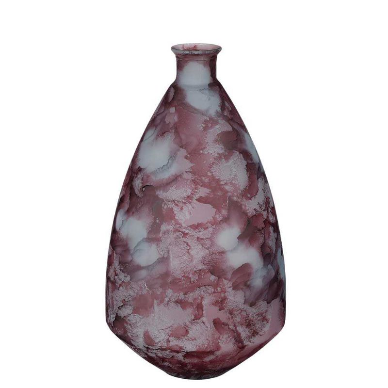 Antibes vase en verre recycle violet