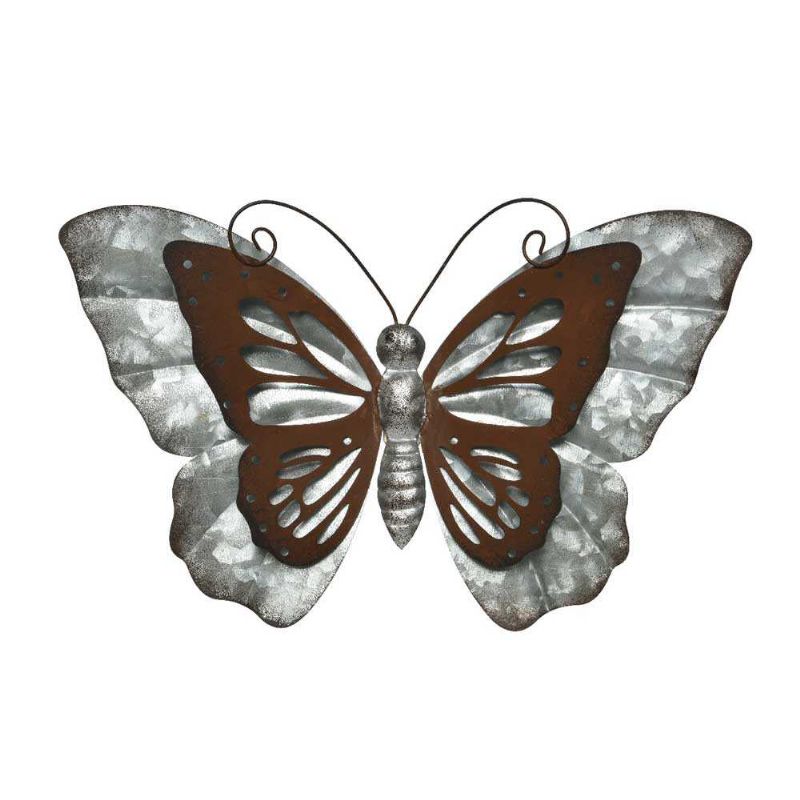 Papillon en fer et rouille